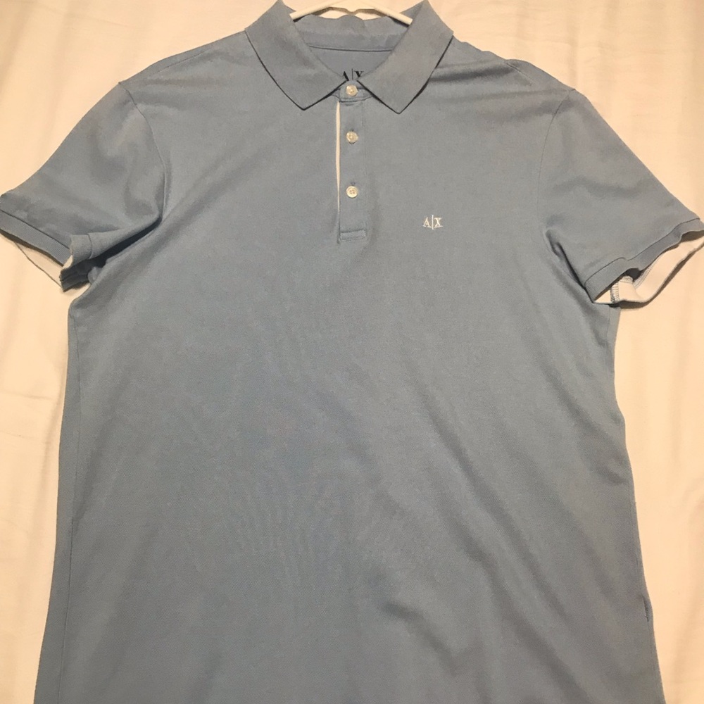 ARMANI EXCHANGE MENS SZ LG POLO SHIRT